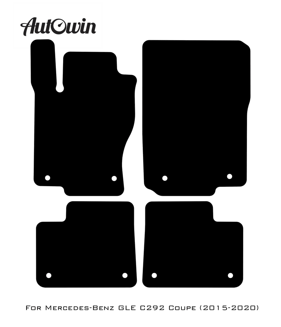 Dark Blue Floor Mats For Mercedes Benz GLE-Class C292 Coupe (2015-2020) | Limited Edition - AutoWin