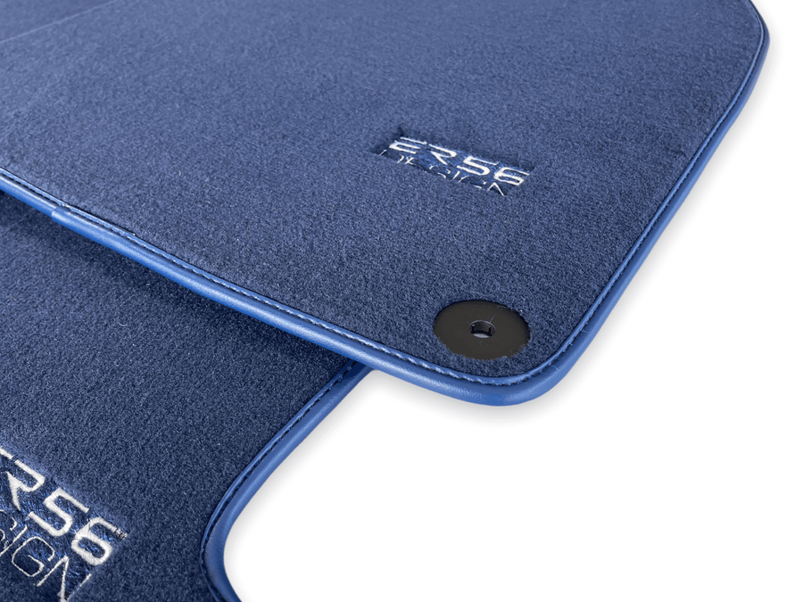 Dark Blue Floor Mats for Porsche 911 - 992 (2019-2024) | ER56 Design - AutoWin