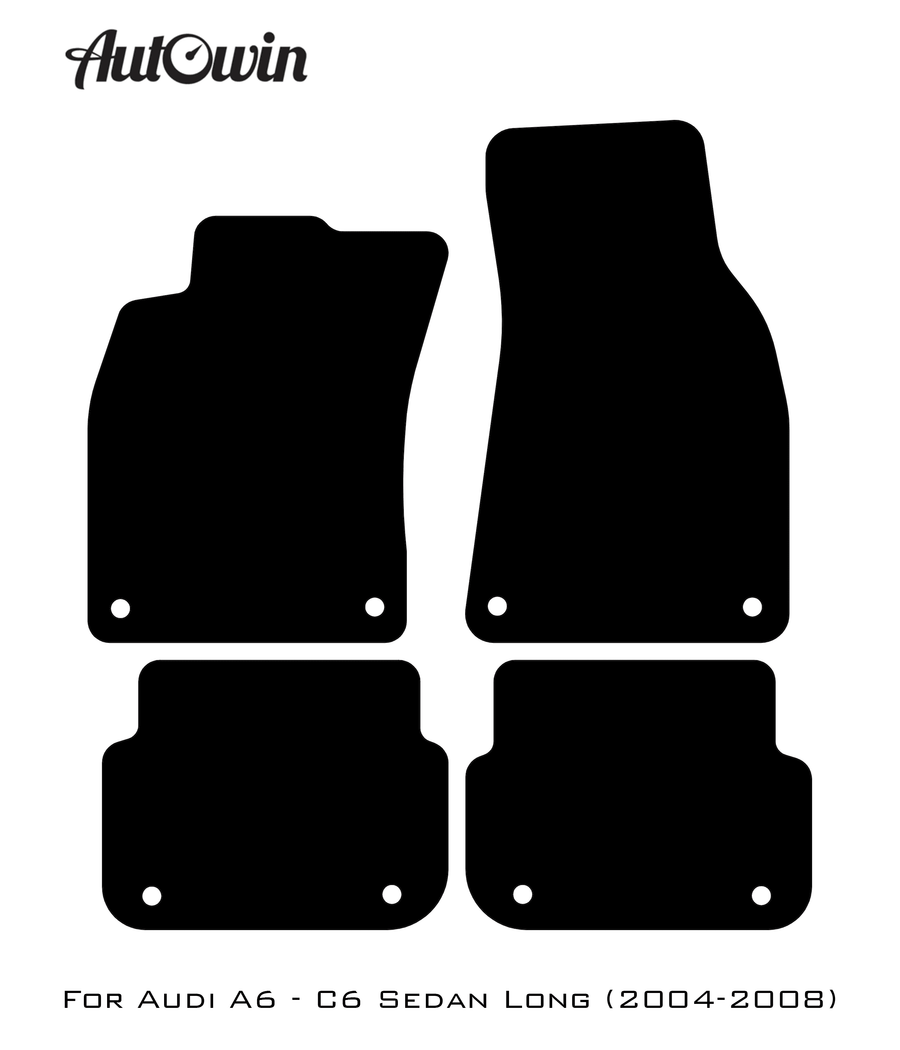 Floor Mats for Audi A6 - C6 Sedan Long (2004-2008) - AutoWin
