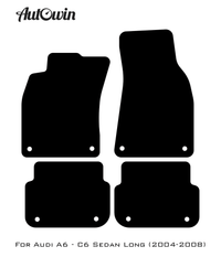 Floor Mats for Audi A6 - C6 Sedan Long (2004-2008) ER56 Design - AutoWin