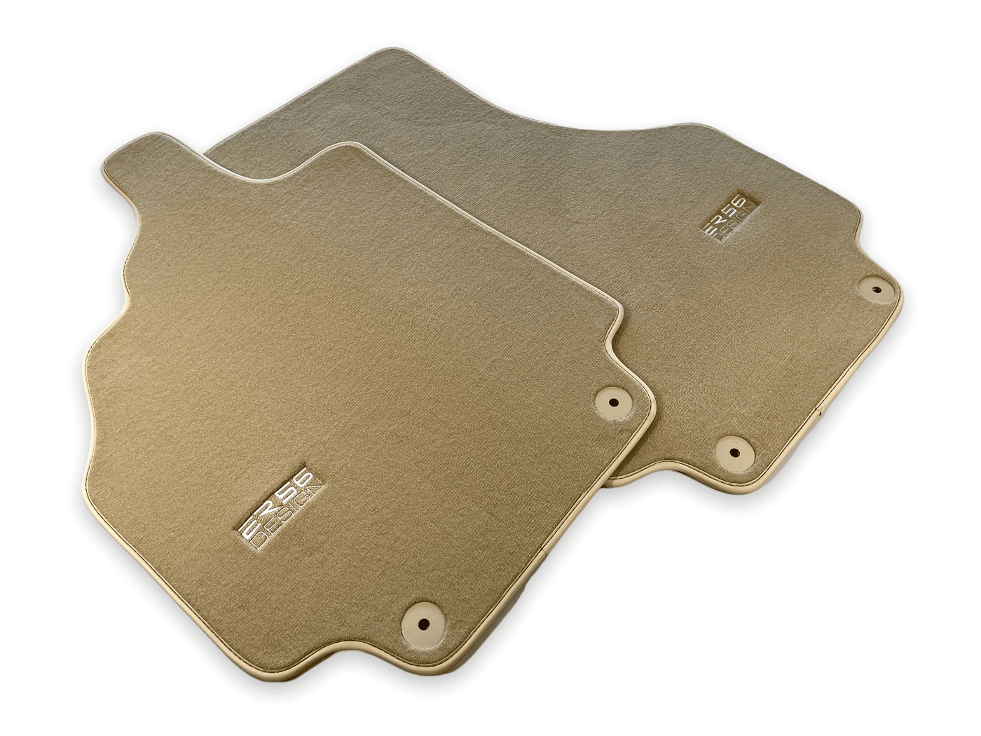 Floor Mats for Audi R8 (2007-2015) Beige Carpet ER56 Design - AutoWin