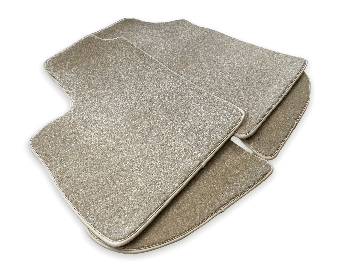 Floor Mats For Bentley Continental GTC (2011-2018) Beige Luxury Quality - AutoWin