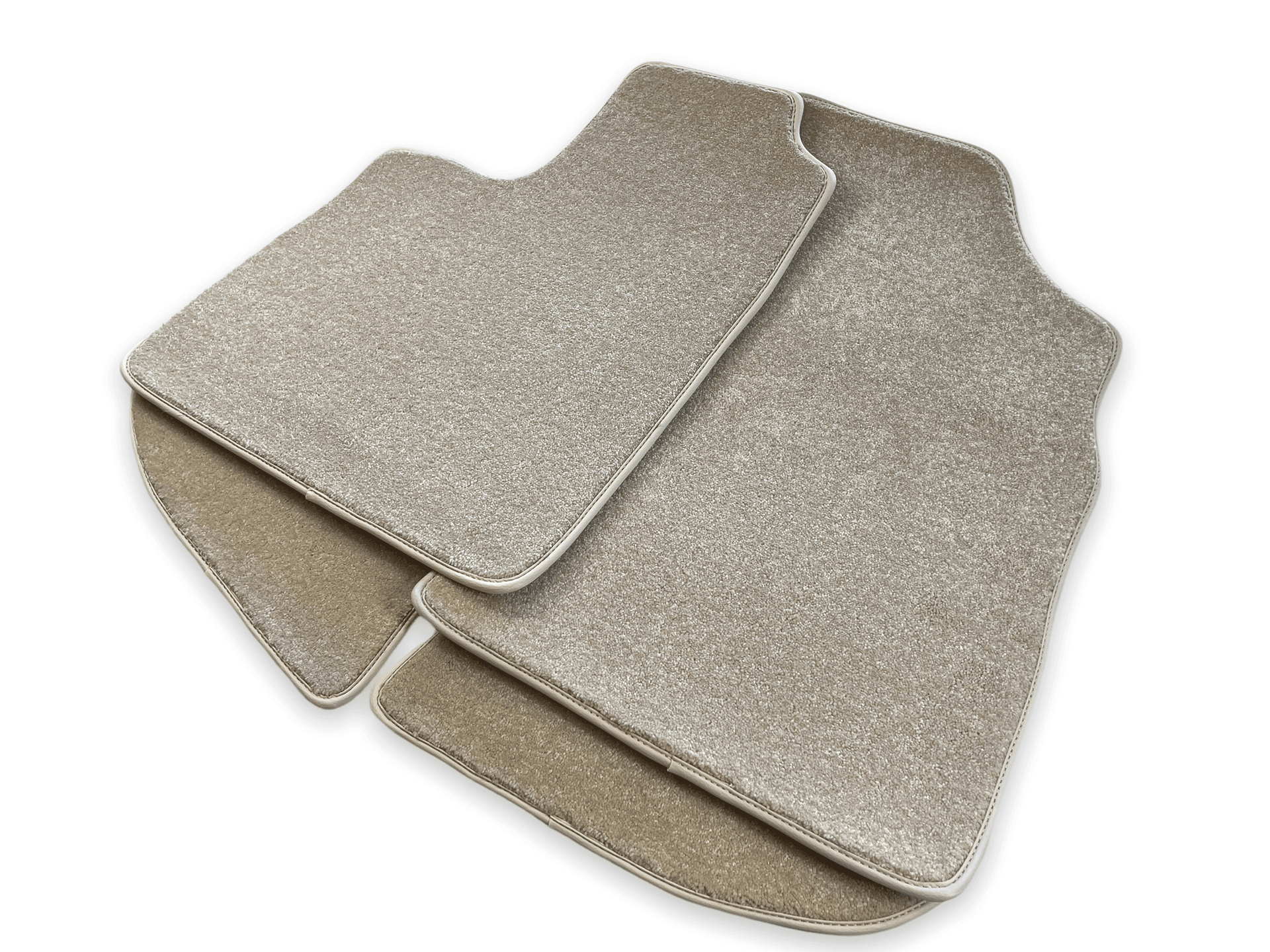 Floor Mats For Bentley Continental GTC (2011-2018) Beige Luxury Quality - AutoWin