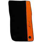 Floor Mats For Bentley Flying Spur (2019-2023) with Orange Alcantara Leather - AutoWin