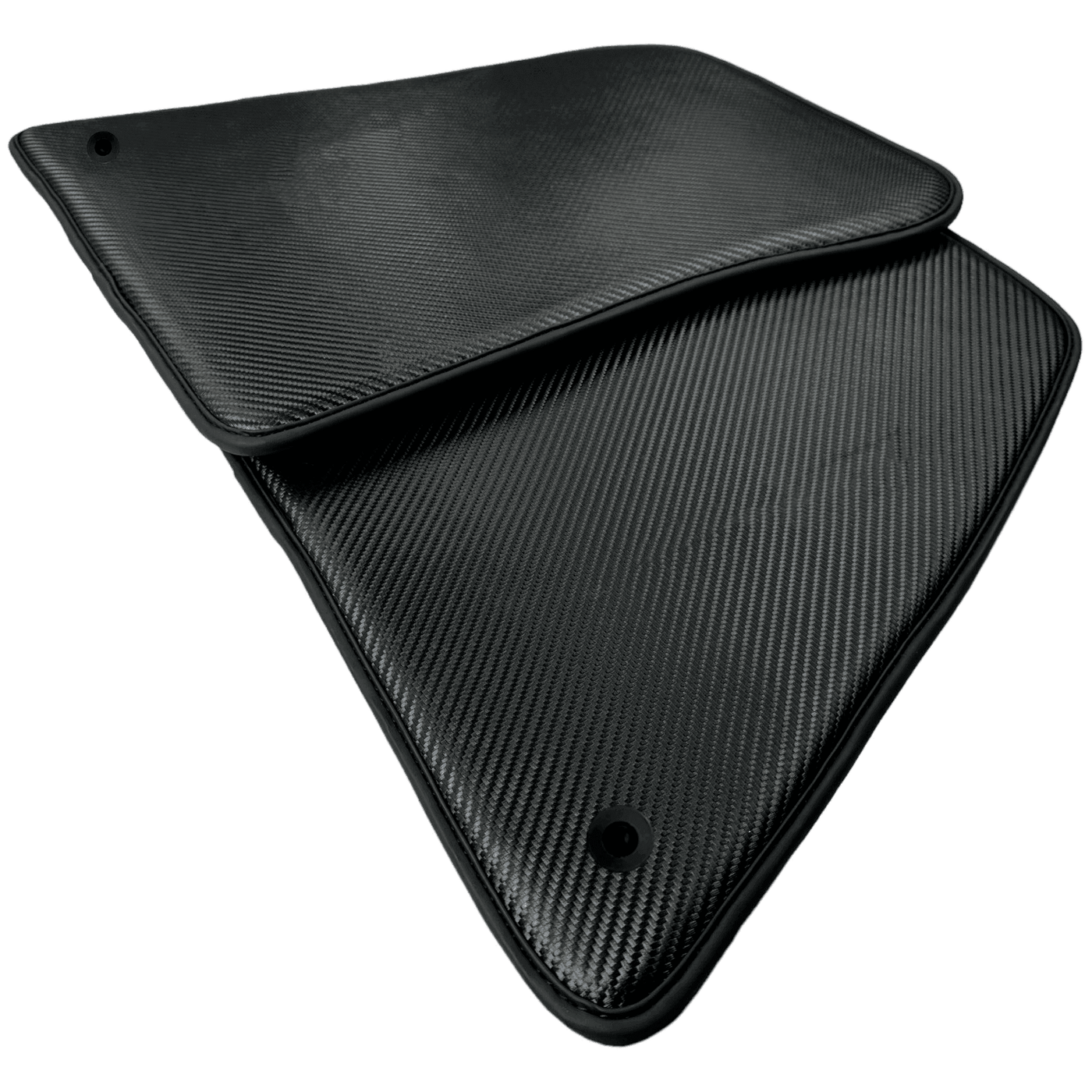 Floor Mats for Ferrari 296 GTS (2022-2024) Made From Carbon Fiber Leather - AutoWin