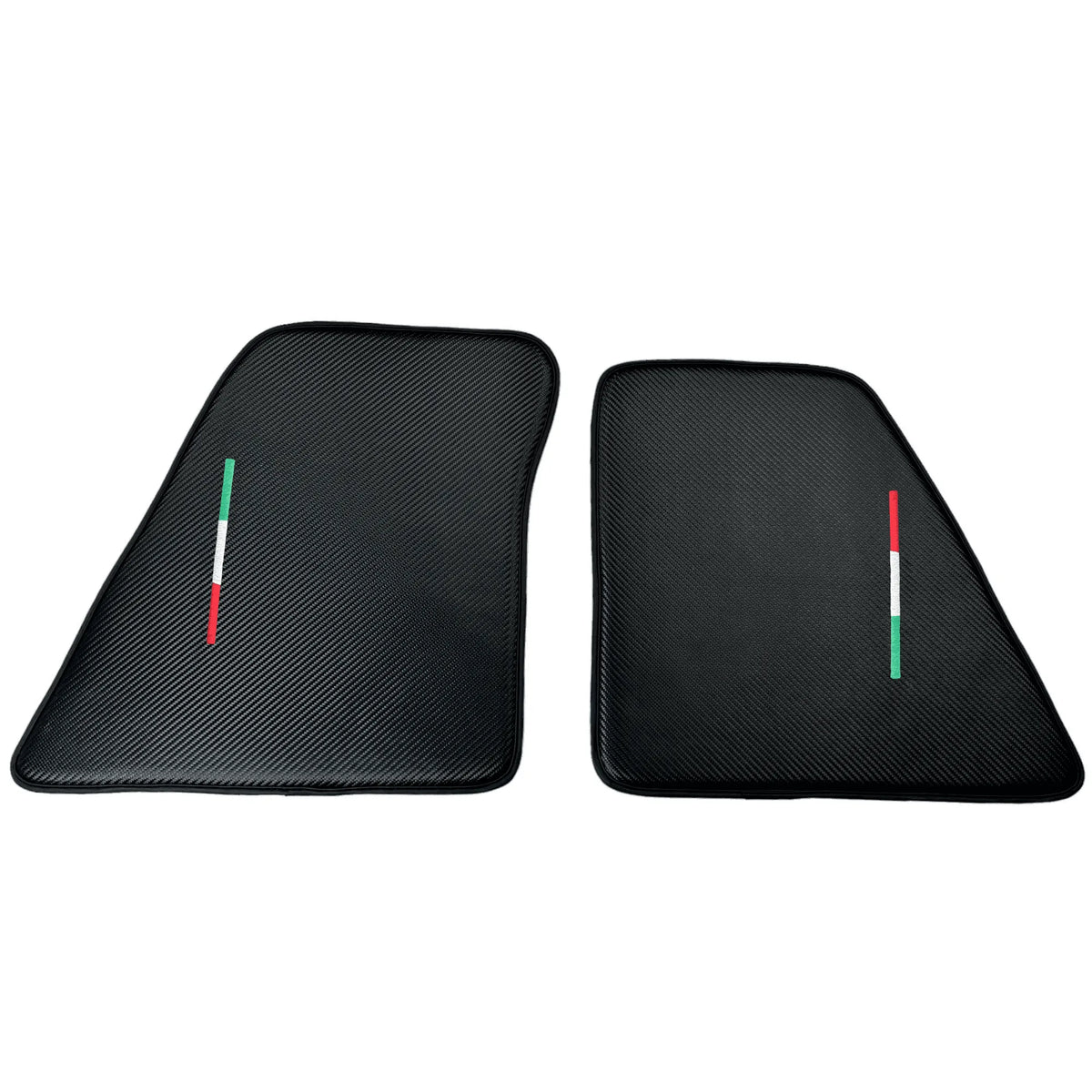 Floor Mats for Ferrari 296 GTB (2022-2027) Made From Carbon Fiber Leather