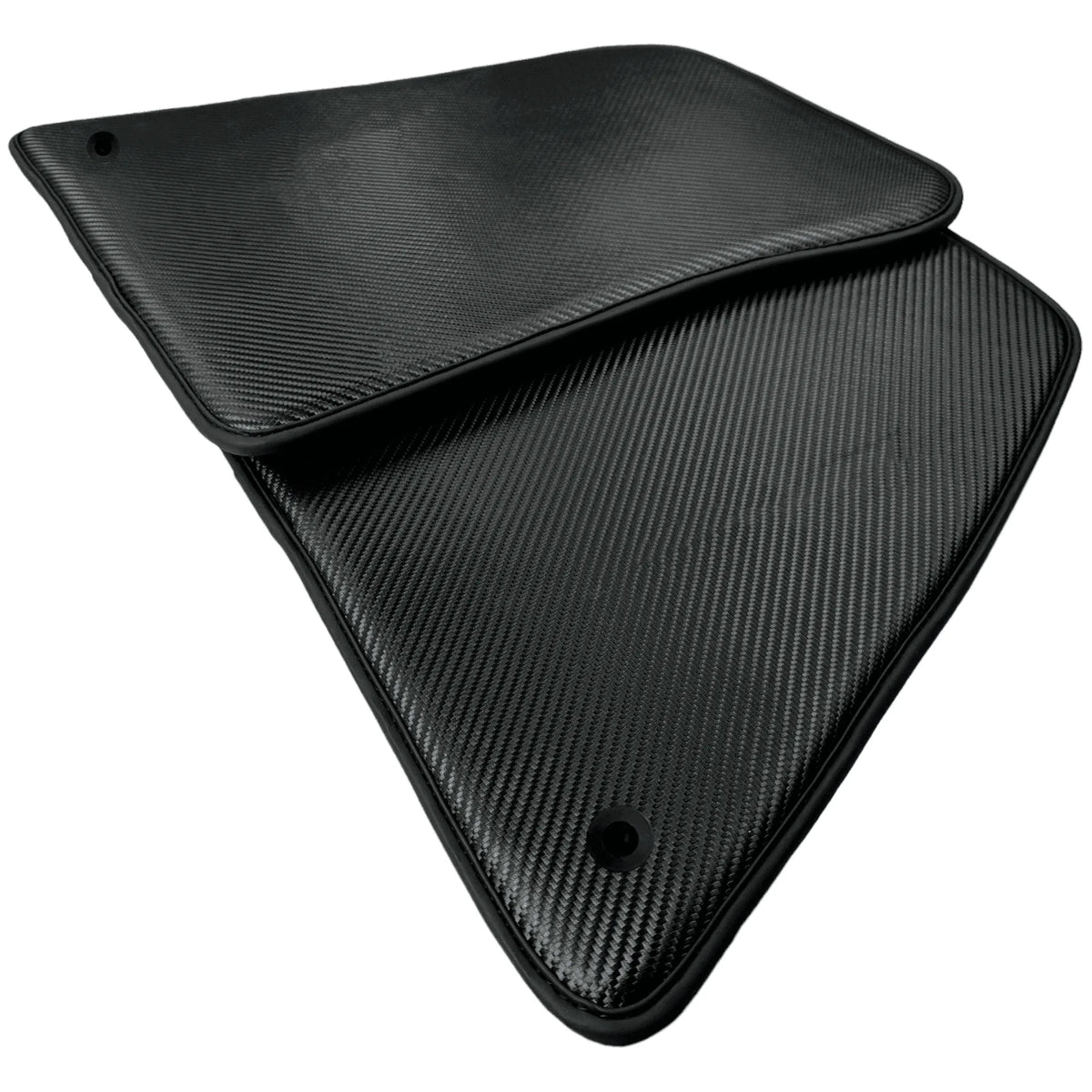 Floor Mats for Ferrari 296 GTB (2022-2027) Made From Carbon Fiber Leather