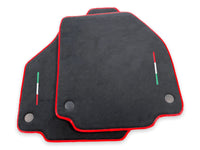 Floor Mats For Ferrari 458 GT2 (2012-2015) Alcantara Leather Red Trim