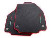 Floor Mats For Ferrari 458 GT2 (2012-2015) Alcantara Leather Red Trim