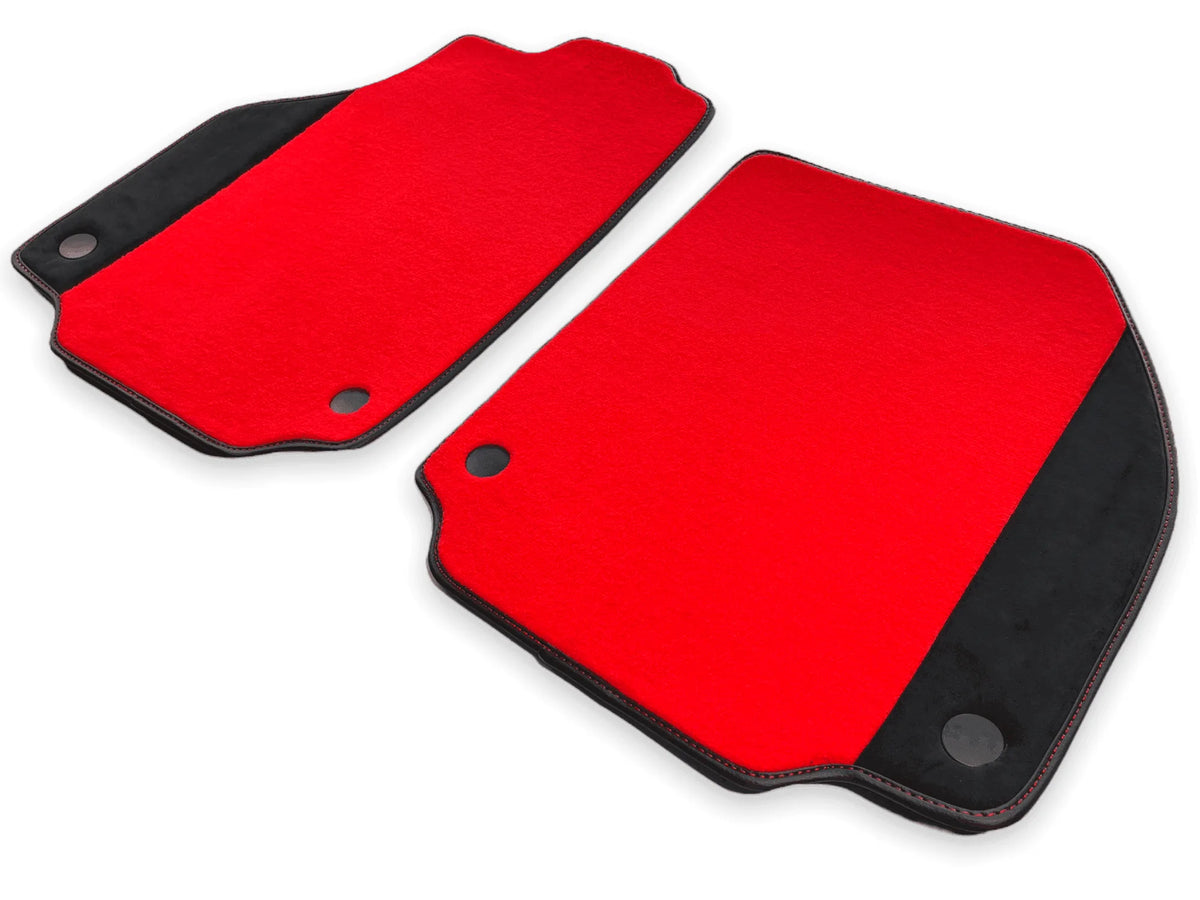 Floor Mats For Ferrari 458 GT2 (2012-2015) Red Carpet And Alcantara Leather