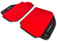 Floor Mats For Ferrari 458 GT2 (2012-2015) Red Carpet And Alcantara Leather
