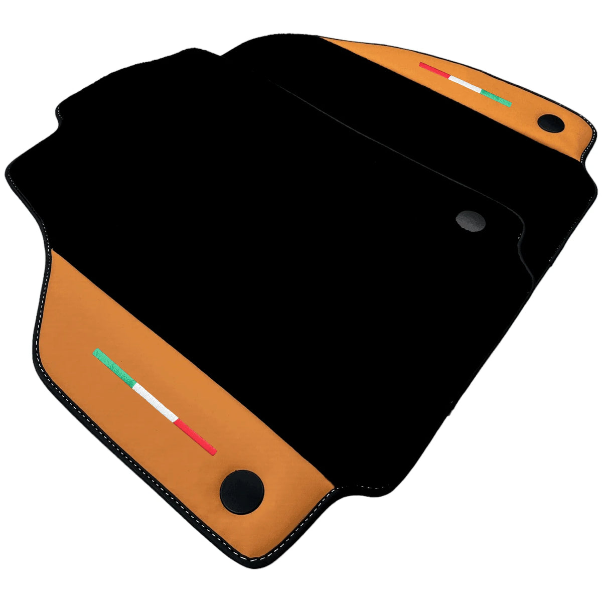 Floor Mats for Ferrari 458 Italia (2009-2015) with Beige Tradizione Nappa Leather - AutoWin