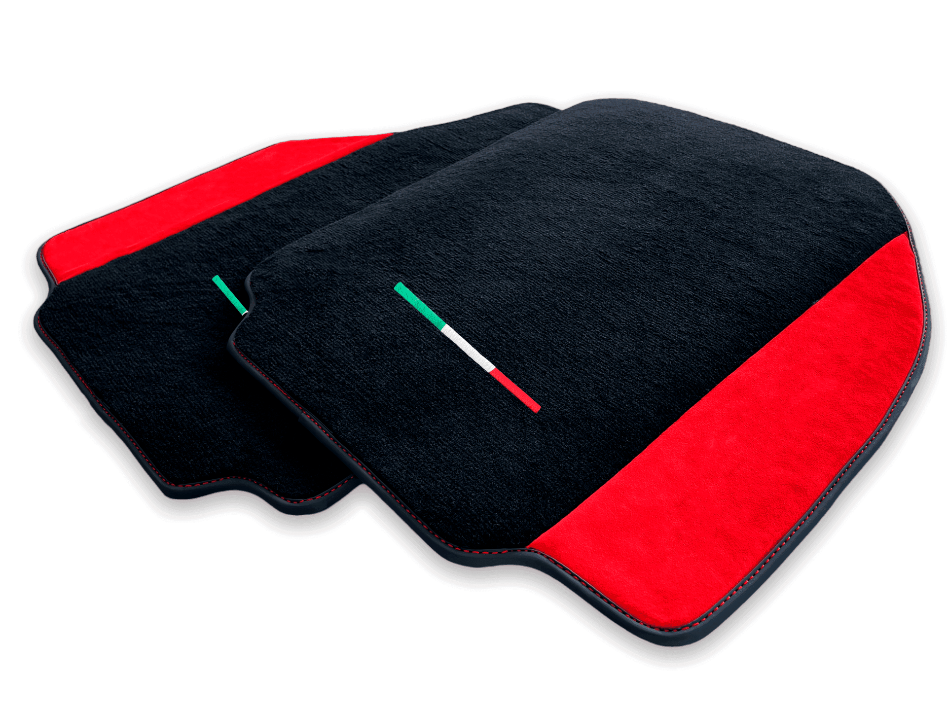 Floor Mats For Ferrari 458 Speciale (2012-2015) Red Alcantara Leather
