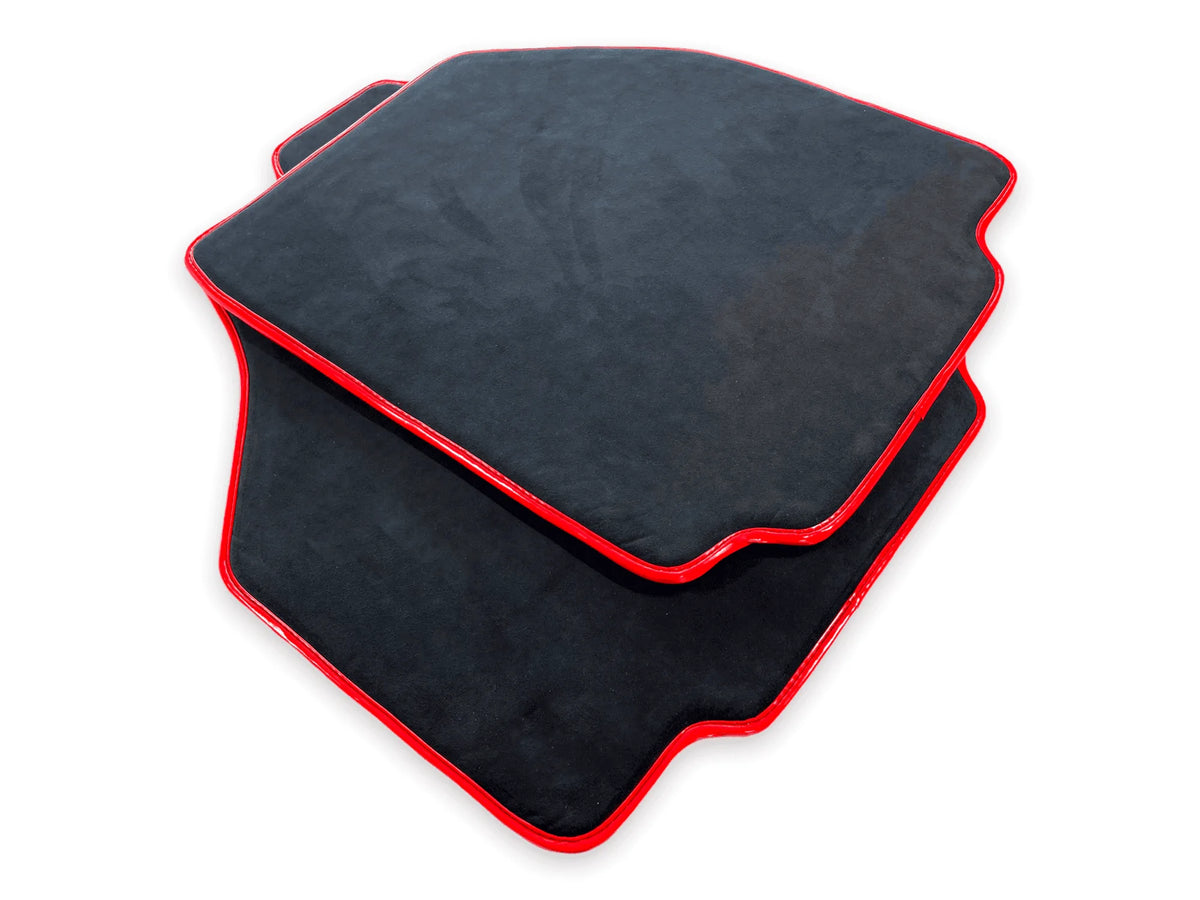 Floor Mats For Ferrari 458 Speciale (2012-2015) Alcantara Leather Red Trim