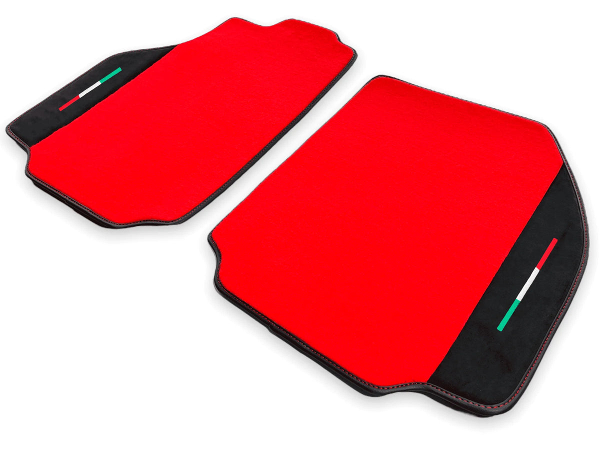 Floor Mats For Ferrari 458 Speciale (2012-2015) Red Carpet And Alcantara Leather