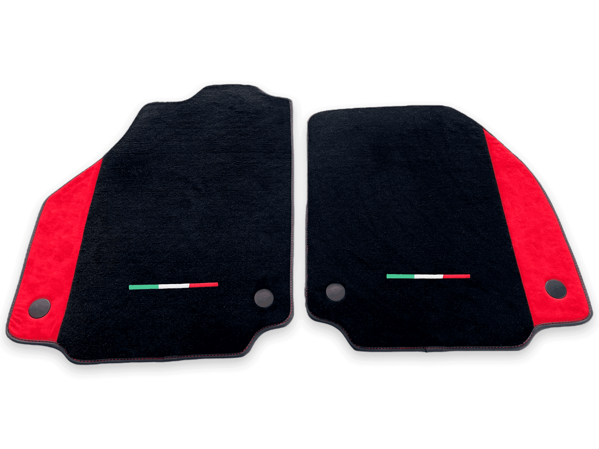 Floor Mats For Ferrari 458 Speciale (2012-2015) Red Alcantara Leather - AutoWin