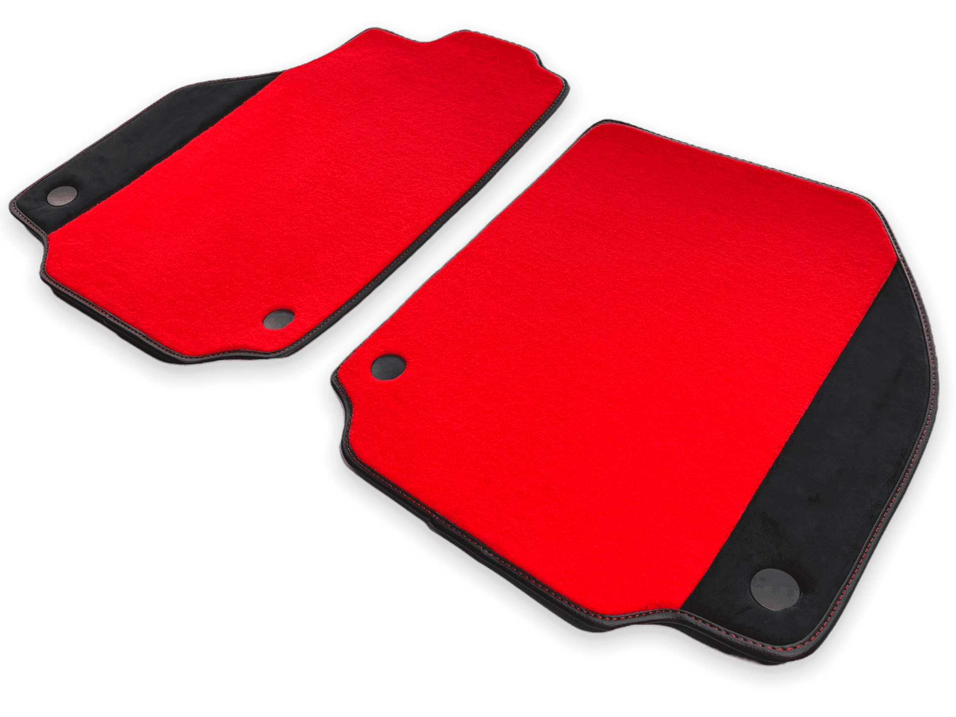 Floor Mats For Ferrari 458 Speciale (2012-2015) Red Carpet And Alcantara Leather - AutoWin
