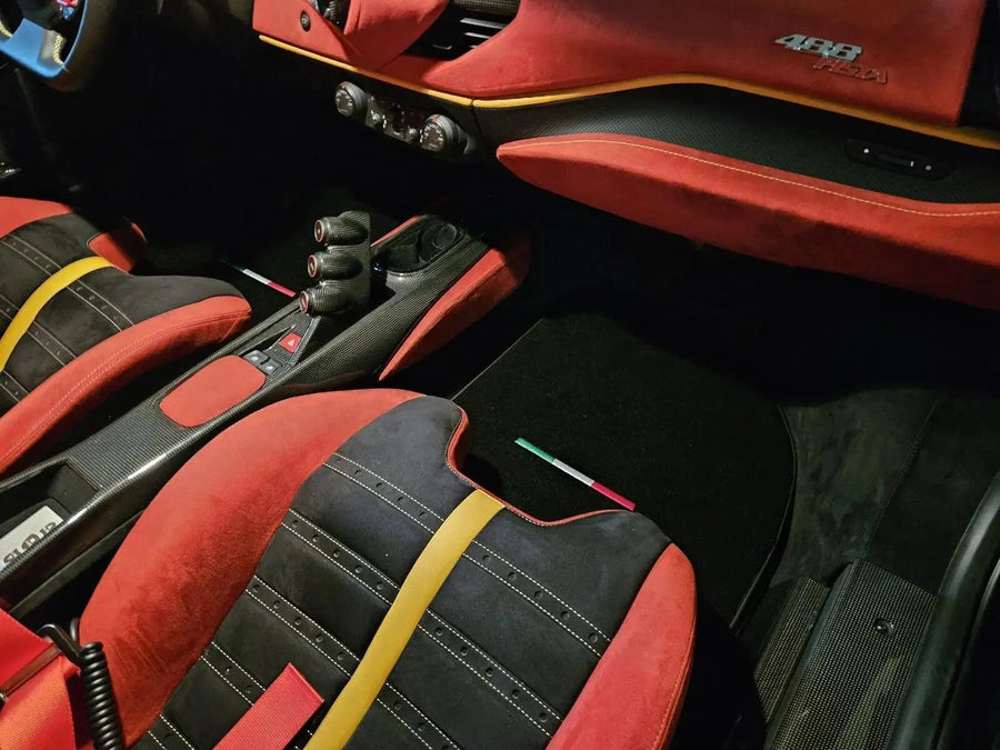 Floor Mats For Ferrari 488 2015-2022 AutoWin Brand IT Edition