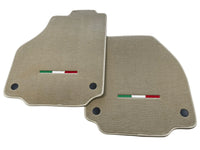 Floor Mats For Ferrari 488 2015-2022 Beige Autowin Brand Italian Edition