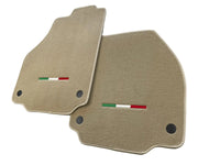 Floor Mats For Ferrari 488 Spider (2016-2022) Beige Autowin Brand Italian Edition