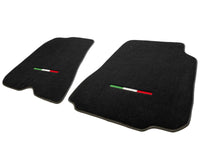 Floor Mats For Ferrari 812 Superfast Black Tailored Carpets With Italian Emblem