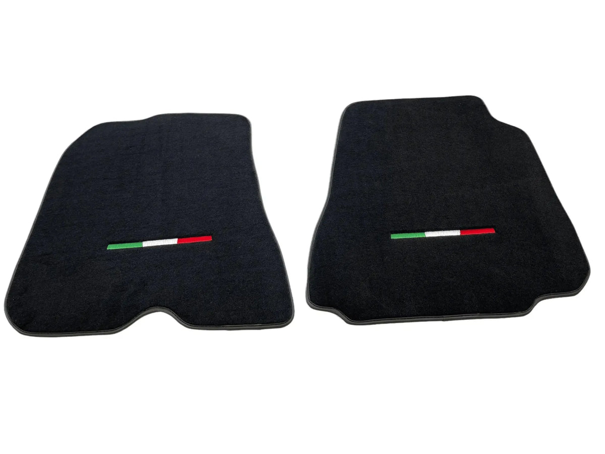 Floor Mats For Ferrari 812 Superfast Black Tailored Carpets With Italian Emblem