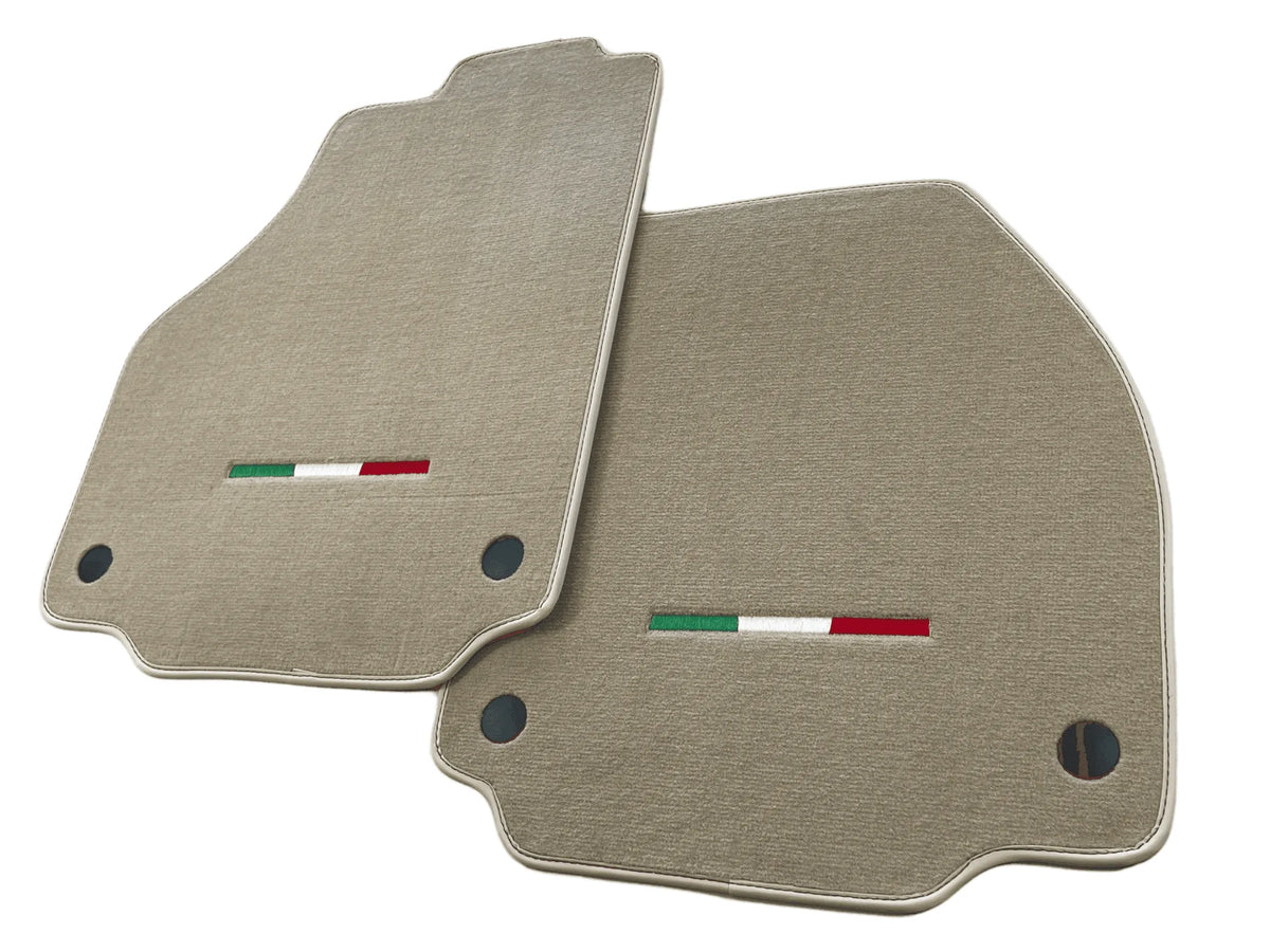 Floor Mats For Ferrari F8 Spider 2019-2023 Beige Italian Edition