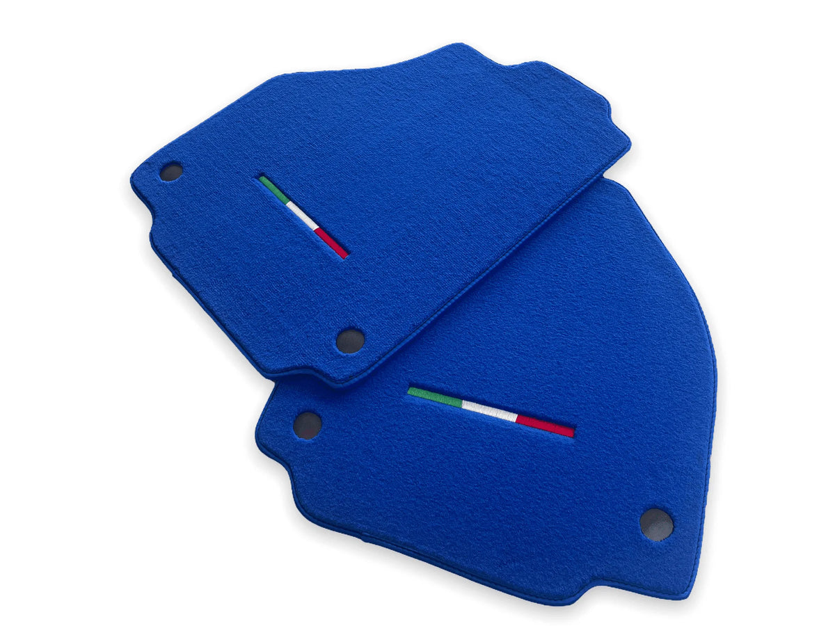 Floor Mats For Ferrari F8 Tributo 2019-2023 Blue Italian Edition - AutoWin