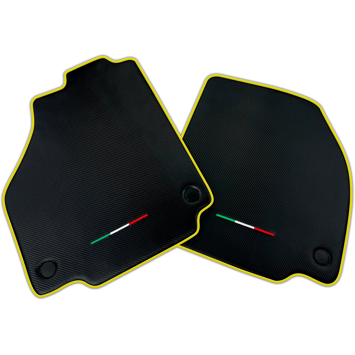 Floor Mats For Ferrari F8 Tributo (2019-2023) Carbon Fiber AutoWin Brand Italian Edition