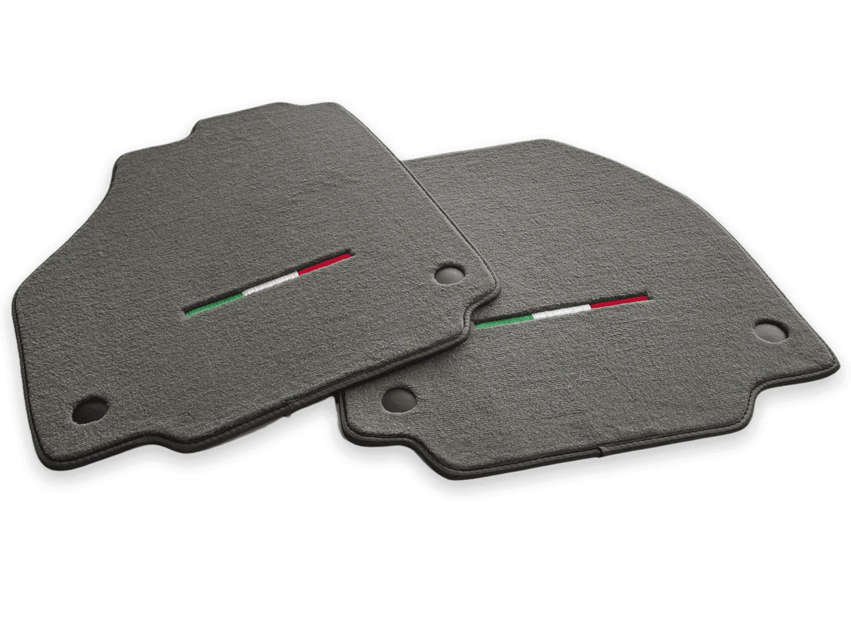 Floor Mats For Ferrari F8 Tributo (2019-2023) Gray Italian Edition - AutoWin