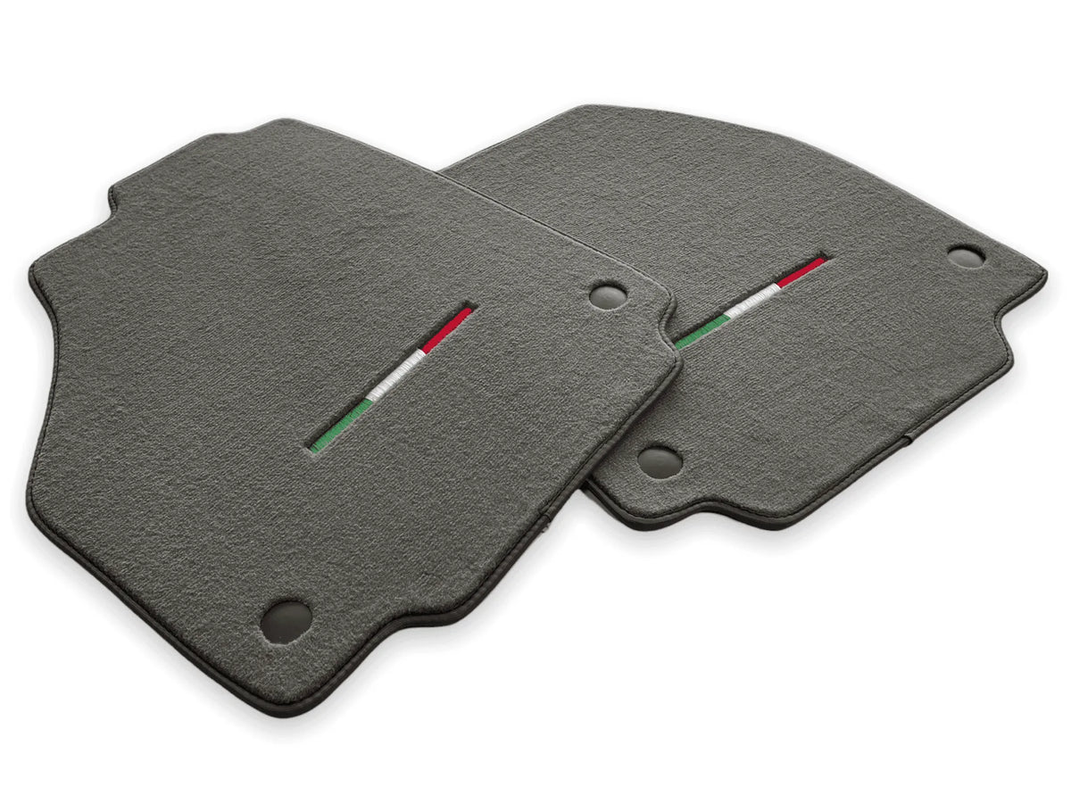 Floor Mats For Ferrari F8 Tributo (2019-2023) Gray Italian Edition - AutoWin
