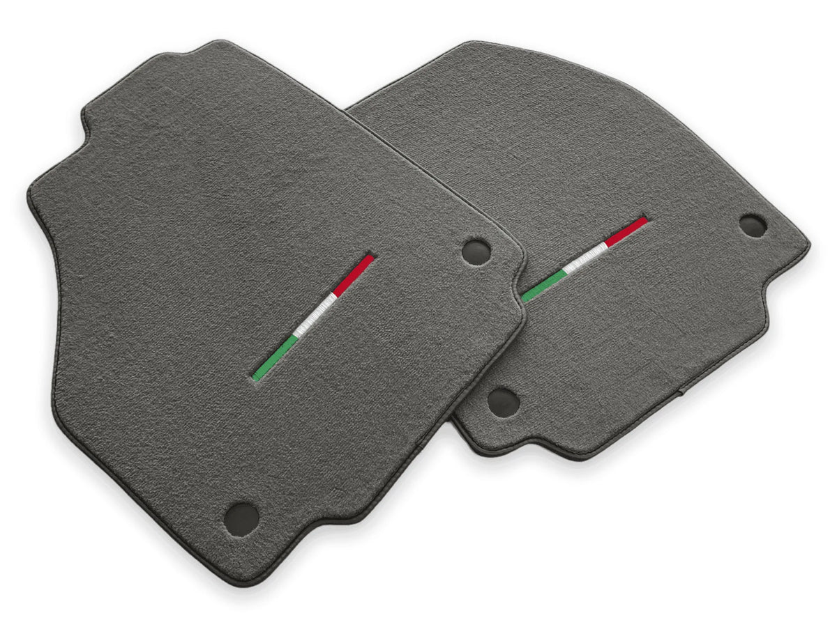 Floor Mats For Ferrari F8 Tributo (2019-2023) Gray Italian Edition - AutoWin