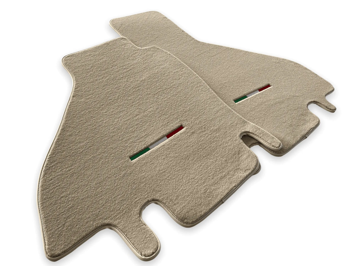 Floor Mats For Ferrari Testarossa 1984–1996 Beige Autowin Brand Italy Edition - AutoWin