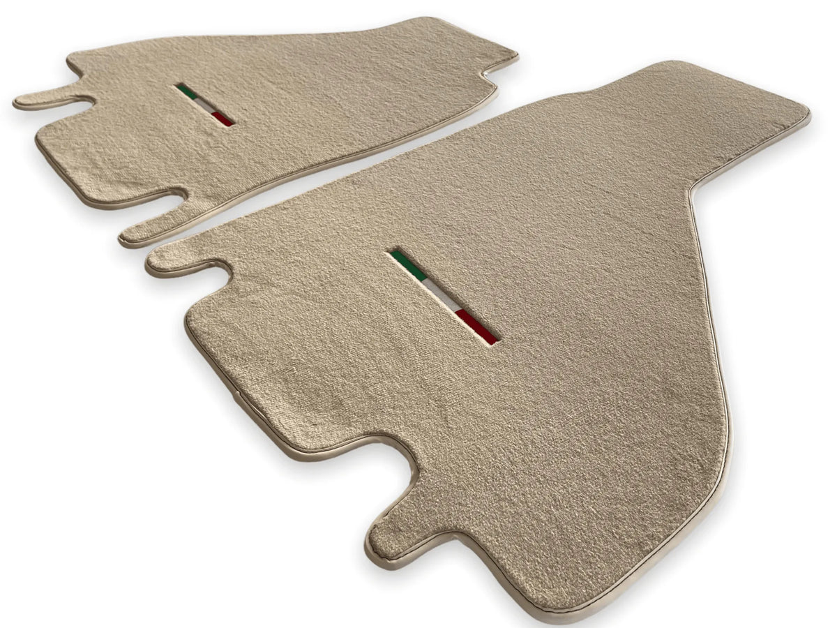 Floor Mats For Ferrari Testarossa 1984–1996 Beige Autowin Brand Italy Edition - AutoWin