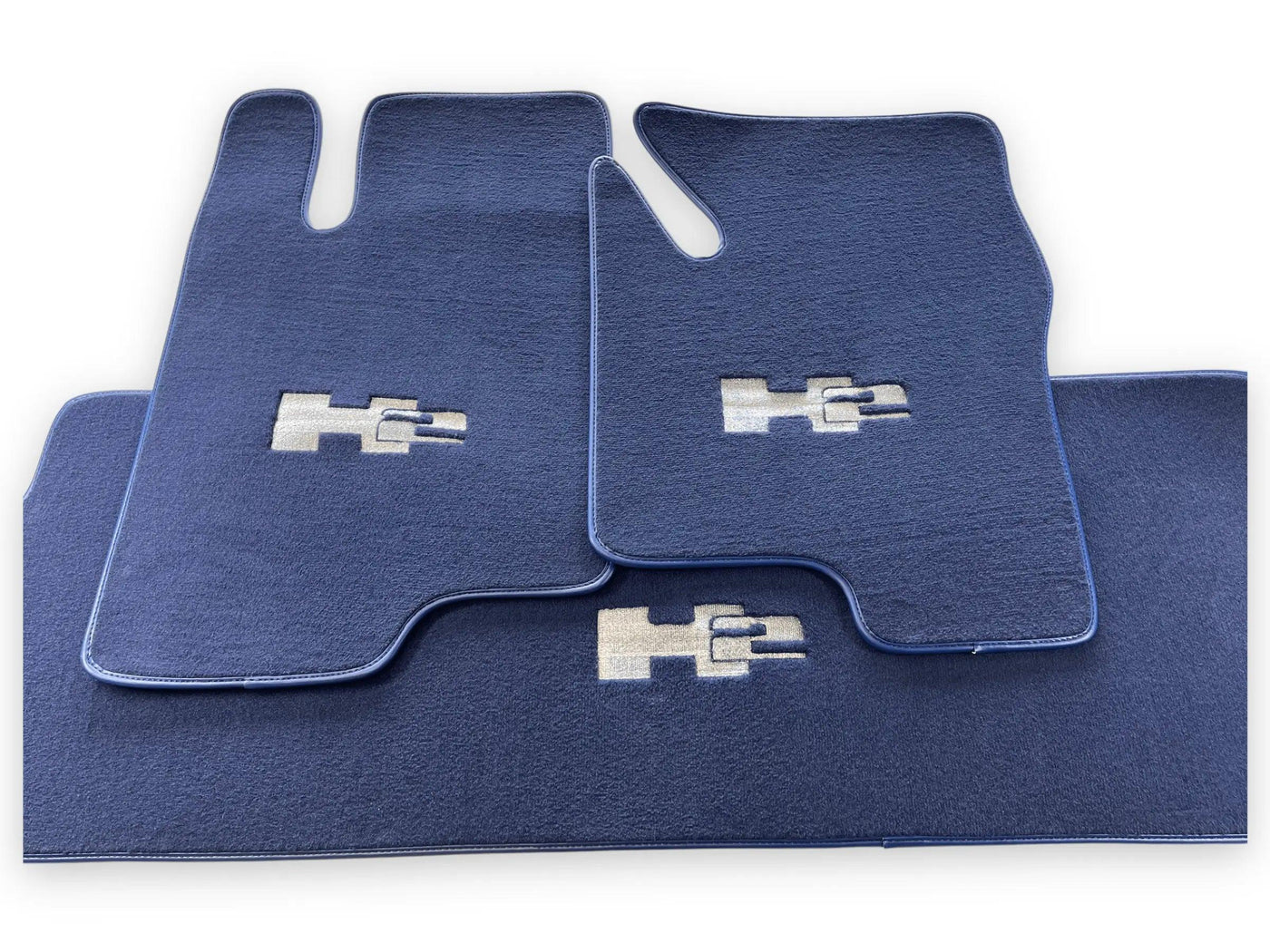 Floor Mats For Hummer H2 2003-2009 Tailored Dark Blue Color Carpets - AutoWin