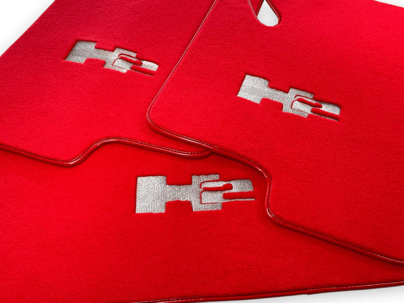 Floor Mats For Hummer H2 2003-2009 Tailored Dark Red Color Carpets - AutoWin