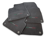 Floor Mats For Lamborghini Urus Alcantara Leather With Yellow Stitching - AutoWin