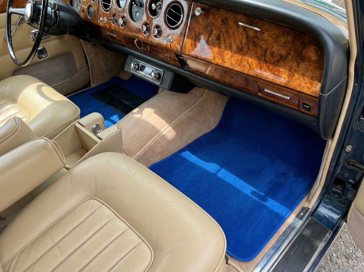 Interior look of floor mats for Floor Mats For Rolls Royce Shadow 1965-1977 Blue