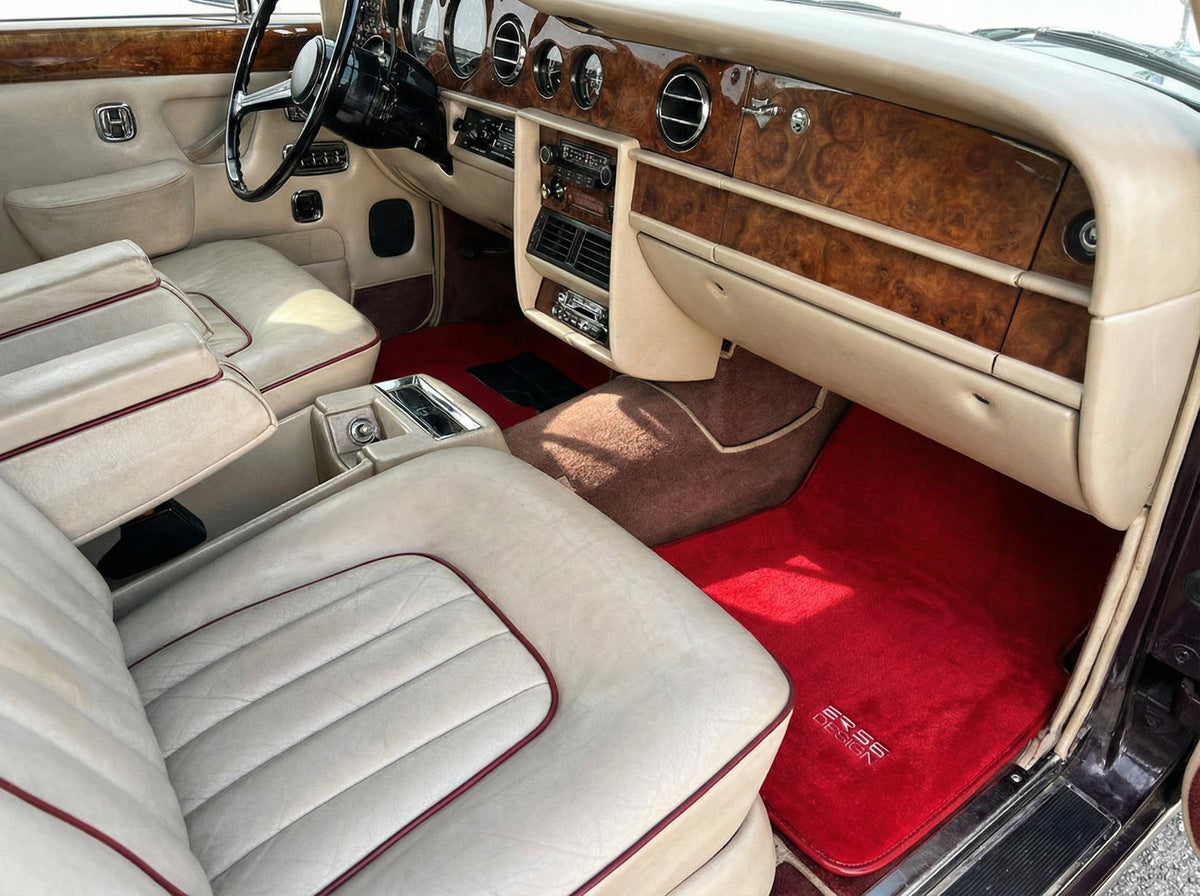 Floor Mats For Rolls Royce Shadow 1965-1977 Red ER56 Design