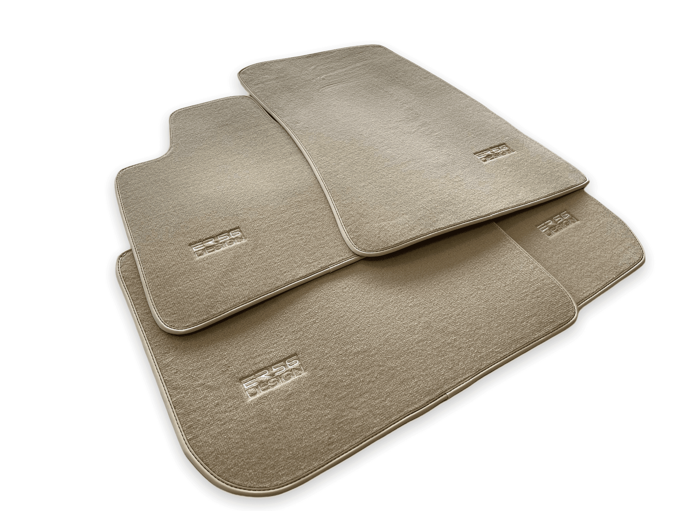 Floor Mats For Rolls Royce Spectre (2023-2024) Beige ER56 Design - AutoWin