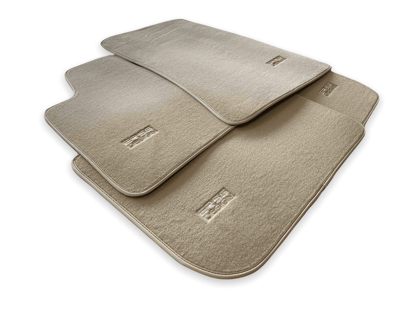 Floor Mats For Rolls Royce Spectre (2023-2024) Beige ER56 Design - AutoWin