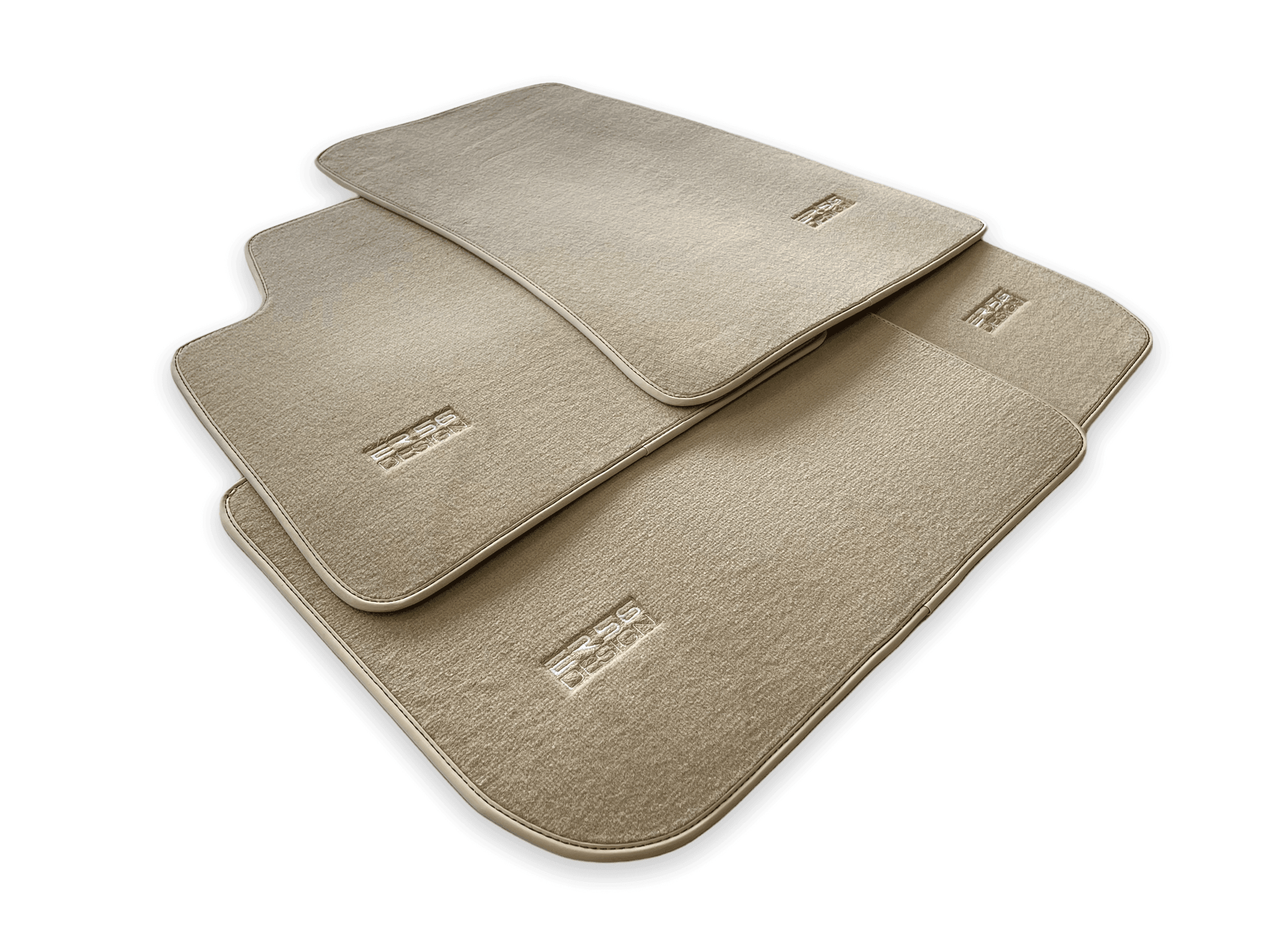 Floor Mats For Rolls Royce Spectre (2023-2024) Beige ER56 Design - AutoWin