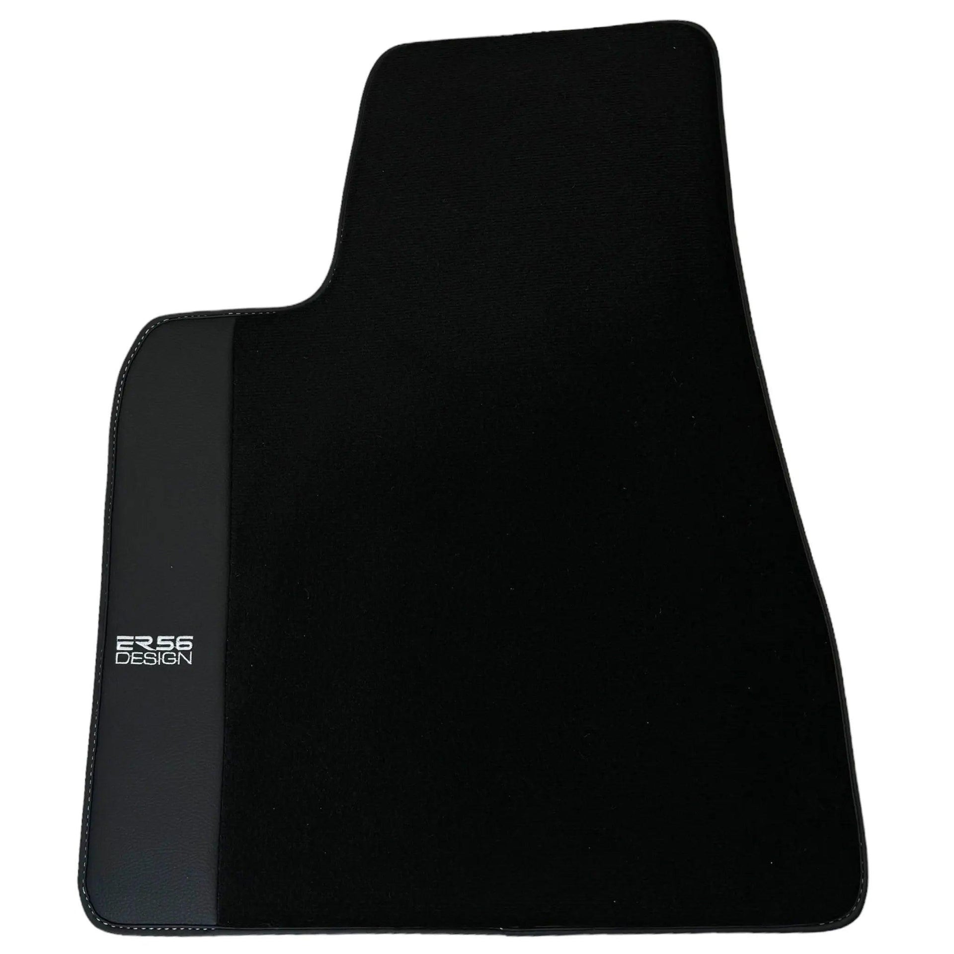 Floor Mats for Tesla Model X - 7 Seats (2016-2024) Black Tailored Carpets ER56 Design - AutoWin