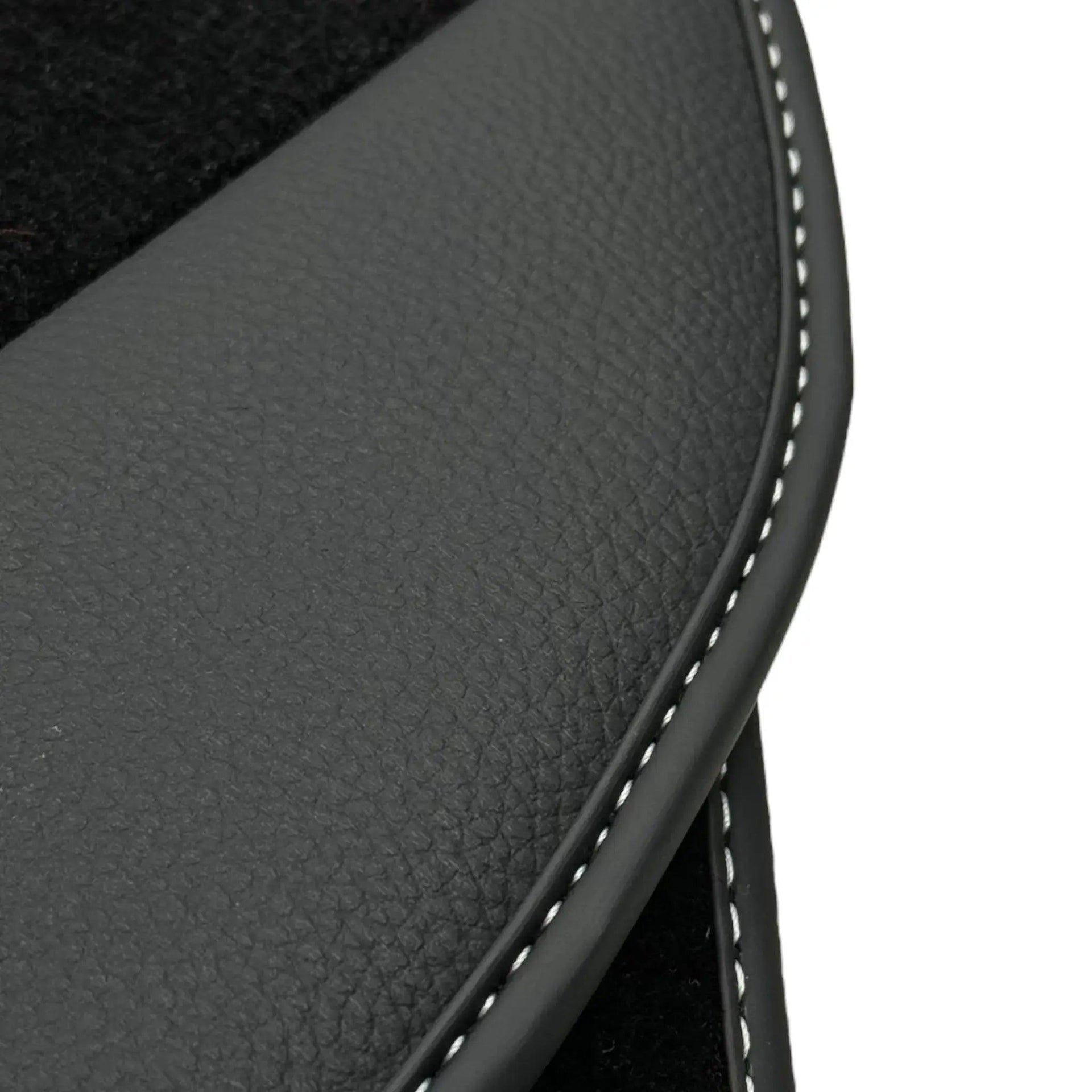 Floor Mats for Tesla Model X (6 Seats) Black Tailored Carpets ER56 Design - AutoWin