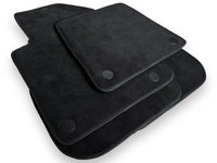 Genuine Alcantara Floor Mats for Ferrari 599 Coupe 2006-2012 Black ER56 Design - AutoWin