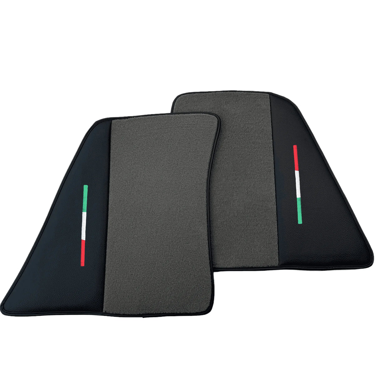 Gray Floor Mats for Ferrari 296 GTB (2022-2027) with Leather