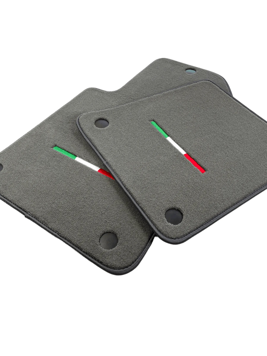 Gray Floor Mats For Ferrari 599 Coupe 2006-2012 Italian Edition - AutoWin