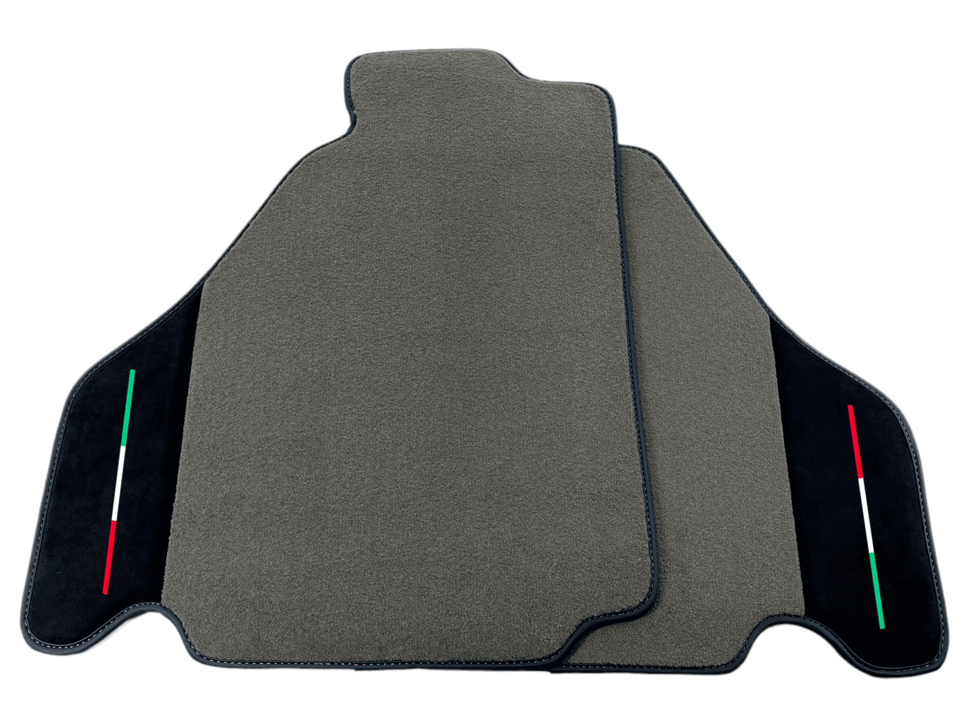 Gray Floor Mats For Ferrari F430 2004-2009 With Alcantara Leather - AutoWin