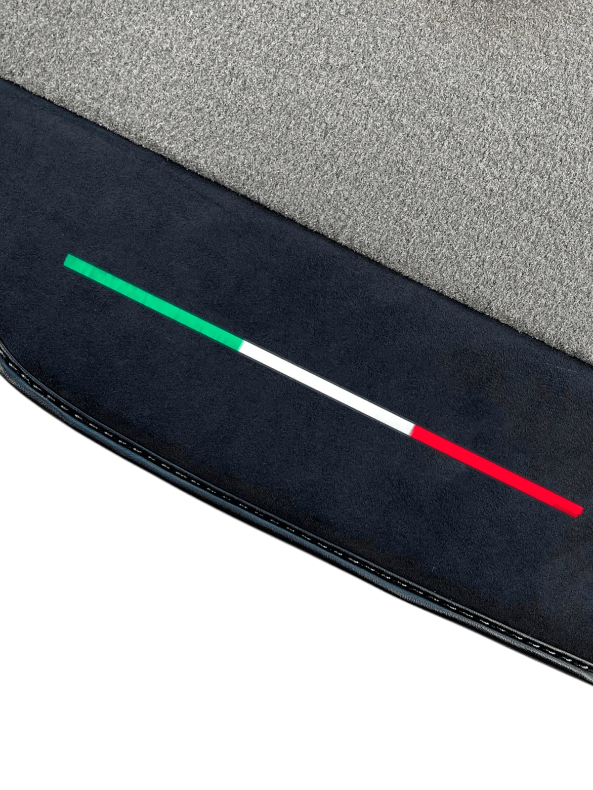 Gray Floor Mats For Ferrari F8 Spider 2019-2022 With Alcantara Leather - AutoWin