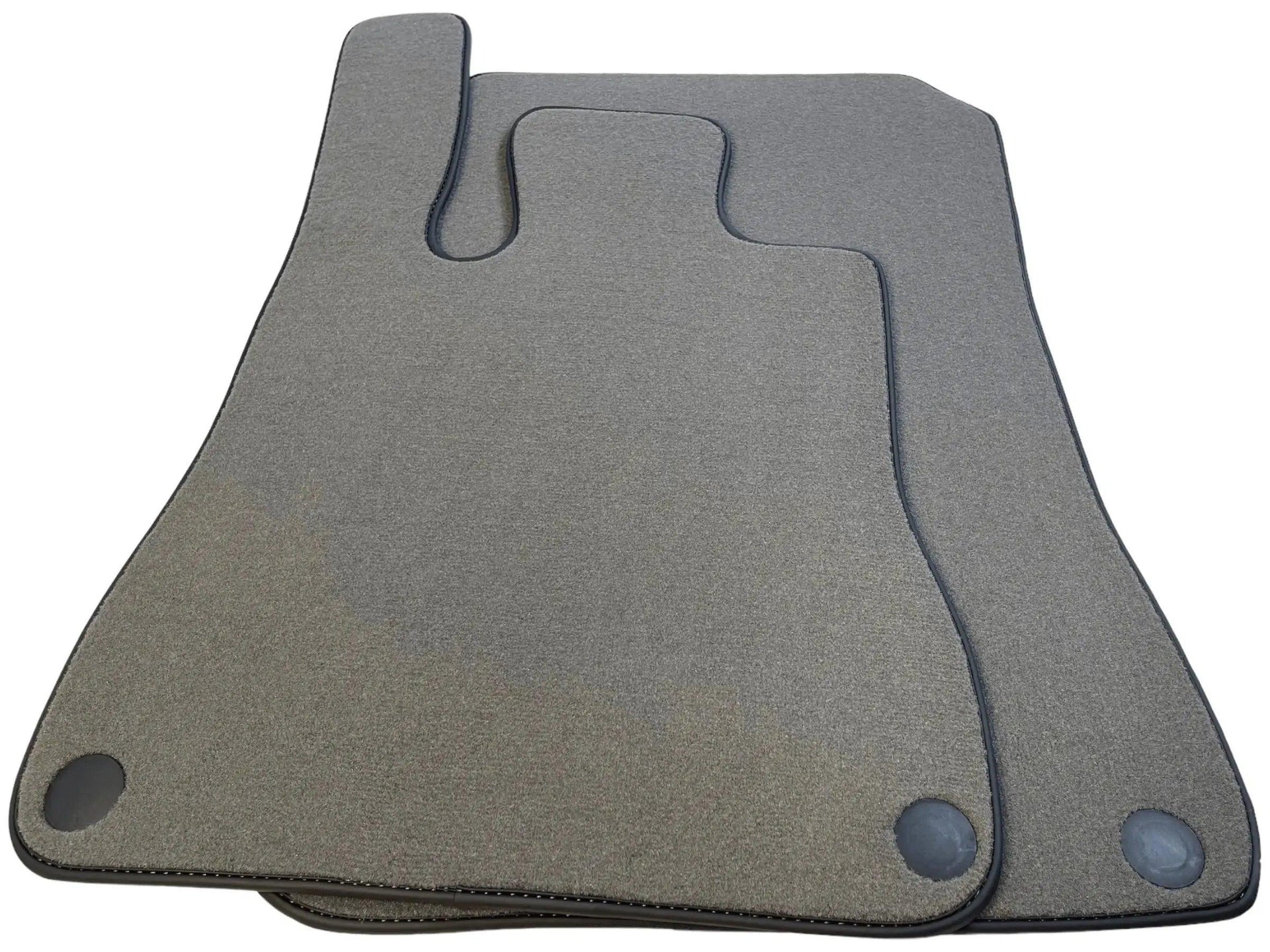 Gray Floor Mats For Mercedes-Benz SLK R170 (2000-2004) Black Trim - AutoWin